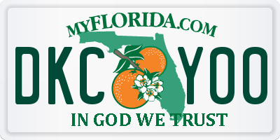 FL license plate DKCY00