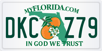 FL license plate DKCZ79