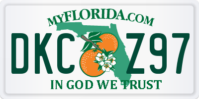 FL license plate DKCZ97