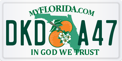 FL license plate DKDA47