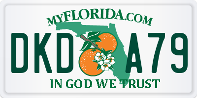FL license plate DKDA79