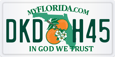 FL license plate DKDH45
