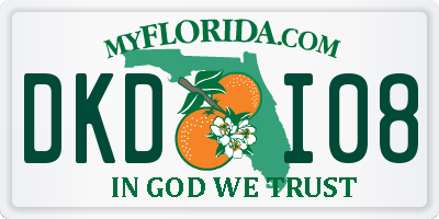 FL license plate DKDI08