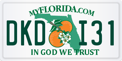 FL license plate DKDI31