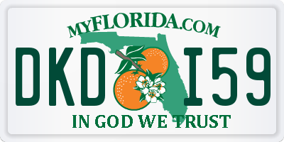 FL license plate DKDI59