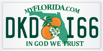 FL license plate DKDI66
