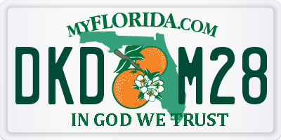 FL license plate DKDM28