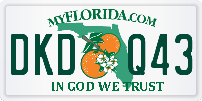 FL license plate DKDQ43