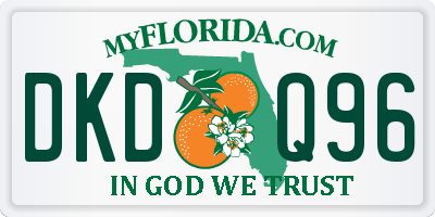FL license plate DKDQ96