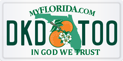 FL license plate DKDT00