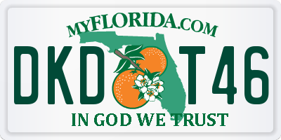 FL license plate DKDT46