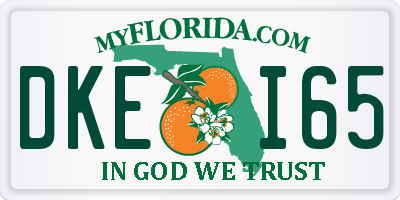 FL license plate DKEI65