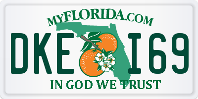 FL license plate DKEI69