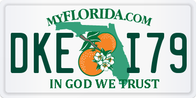 FL license plate DKEI79