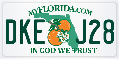 FL license plate DKEJ28