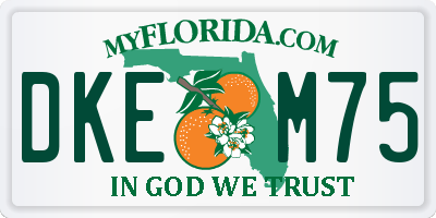 FL license plate DKEM75