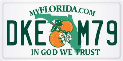 FL license plate DKEM79