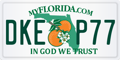 FL license plate DKEP77