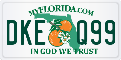FL license plate DKEQ99