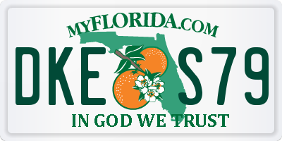 FL license plate DKES79