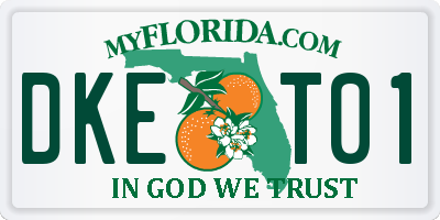 FL license plate DKET01