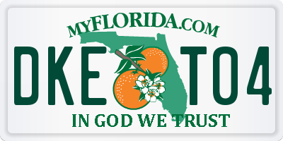 FL license plate DKET04