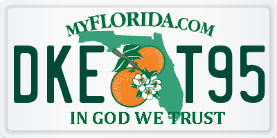 FL license plate DKET95