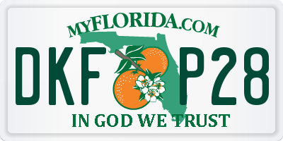 FL license plate DKFP28