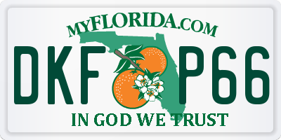 FL license plate DKFP66
