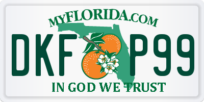 FL license plate DKFP99