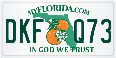 FL license plate DKFQ73