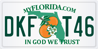 FL license plate DKFT46