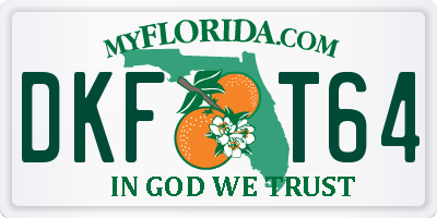 FL license plate DKFT64