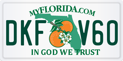 FL license plate DKFV60