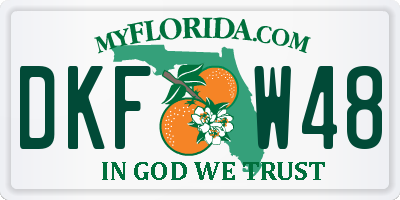 FL license plate DKFW48