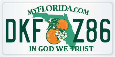FL license plate DKFZ86
