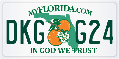 FL license plate DKGG24
