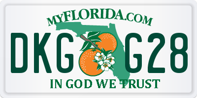 FL license plate DKGG28