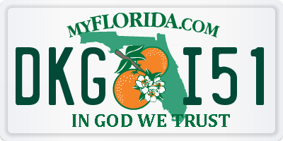 FL license plate DKGI51