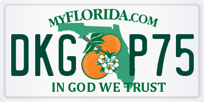 FL license plate DKGP75