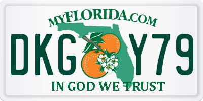 FL license plate DKGY79