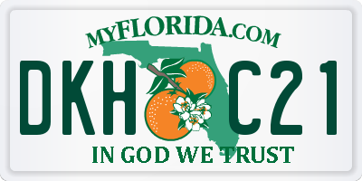 FL license plate DKHC21