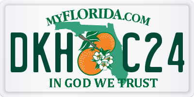 FL license plate DKHC24