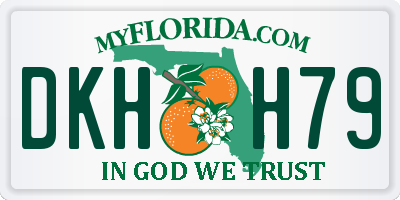 FL license plate DKHH79