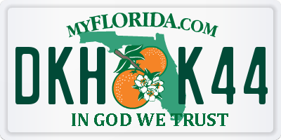 FL license plate DKHK44