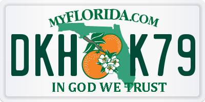 FL license plate DKHK79