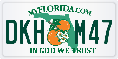 FL license plate DKHM47