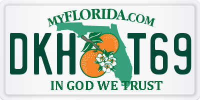 FL license plate DKHT69