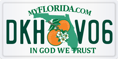 FL license plate DKHV06