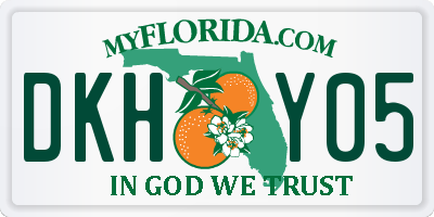 FL license plate DKHY05